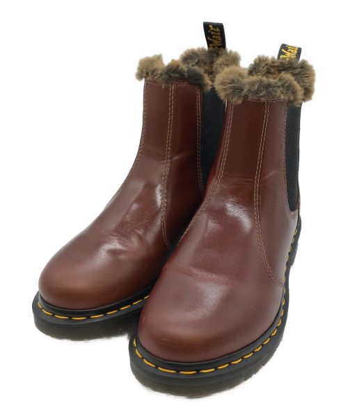 Dr.Martens（ドクターマーチン）Dr.Martens (ドクターマーチン) LEONORE チェルシーブーツ ブラウン サイズ:38の古着・服飾アイテム