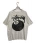 stussy (ステューシー) 8ボールプリントTシャツ ライトグレー サイズ:L：13000円