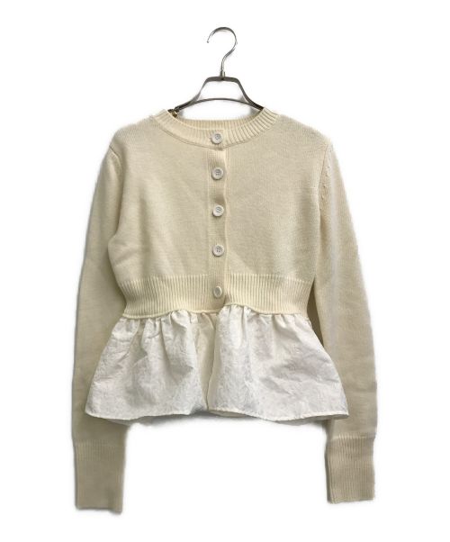 OHGA（オオガ）OHGA (オオガ) DOCKING KNIT アイボリー サイズ:freeの古着・服飾アイテム