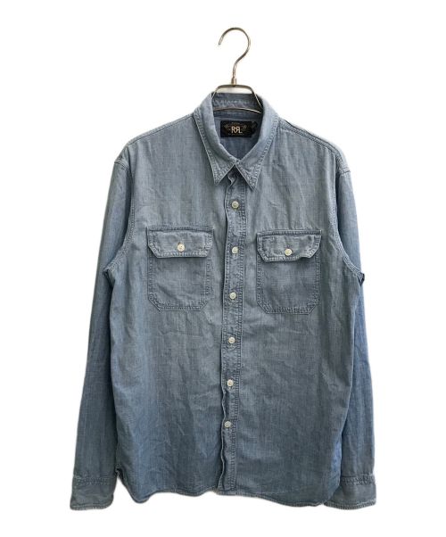 RRL（ダブルアールエル）RRL (ダブルアールエル) ダブルポケットデニムシャツ インディゴ サイズ:SIZE Mの古着・服飾アイテム