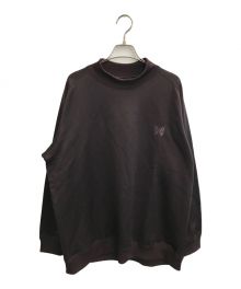 Needles（ニードルズ）の古着「L/S MOCK NECK T - BRIGHT JERSEY」｜ボルドー