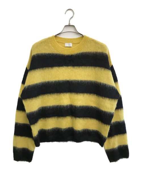 LITTLEBIG（リトルビッグ）LITTLEBIG (リトルビッグ) Mohair Knit イエロー×ブラック サイズ:SIZE Mの古着・服飾アイテム