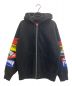 SUPREME（シュプリーム）の古着「Multi Logo Zip Up Sweatshirt」｜ブラック