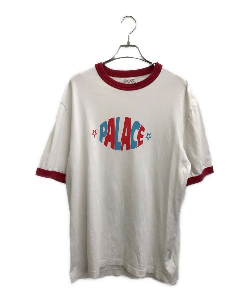 PALACE（パレス）PALACE (パレス) リンガーTシャツ ホワイト サイズ:Lの古着・服飾アイテム