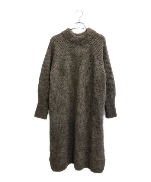 Comm.arch（コム・アーチ）COMM.ARCH (コム・アーチ) ALPACA WOOL KNITTED ONE PIECE ブラウン サイズ:1の古着・服飾アイテム