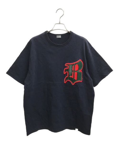 kolor/BEACON（カラービーコン）kolor/BEACON (カラービーコン) ワッペン オーバー Tシャツ ネイビー サイズ:2の古着・服飾アイテム