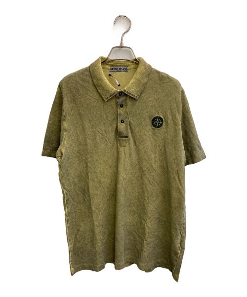 STONE ISLAND（ストーンアイランド）STONE ISLAND (ストーンアイランド) ポロシャツ イエロー サイズ:XLの古着・服飾アイテム