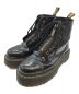 Dr.Martens（ドクターマーチン）の古着「ディストレストパテントレザーブーツ」｜ブラック