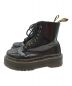 Dr.Martens (ドクターマーチン) ディストレストパテントレザーブーツ ブラック サイズ:25：15000円