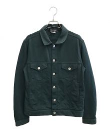 COMME des GARCONS HOMME DEUX（コムデギャルソン オム ドゥ）の古着「コットンジャージ 3rdタイプトラッカージャケット」｜グリーン