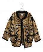 Ameriアメリ）の古着「RUG PATTERN KNIT JACKET」｜ブラウン