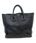 YOUNG & OLSEN The DRYGOODS STORE（ヤングアンドオルセン ザ ドライグッズストア）の古着「EMBOSSED LEATHER TOTE M」｜ブラック