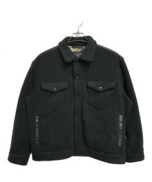 COMME des GARCONS HOMME（コムデギャルソン オム）の古着「ボアフリース ブルゾン」｜ブラック