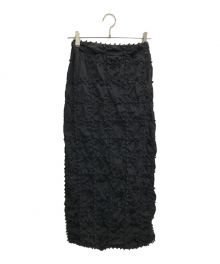 cucuri（ククリ）の古着「kumo block check skirt」｜ブラック