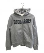 DSQUARED2ディースクエアード）の古着「ジップパーカー」｜グレー