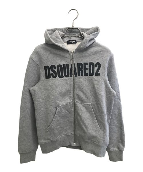 DSQUARED2（ディースクエアード）DSQUARED2 (ディースクエアード) ジップパーカー グレー サイズ:14Y(Kids SIZE)の古着・服飾アイテム