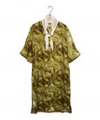 TOGA PULLAトーガ プルラ）の古着「Inner print dress」｜ゴールド