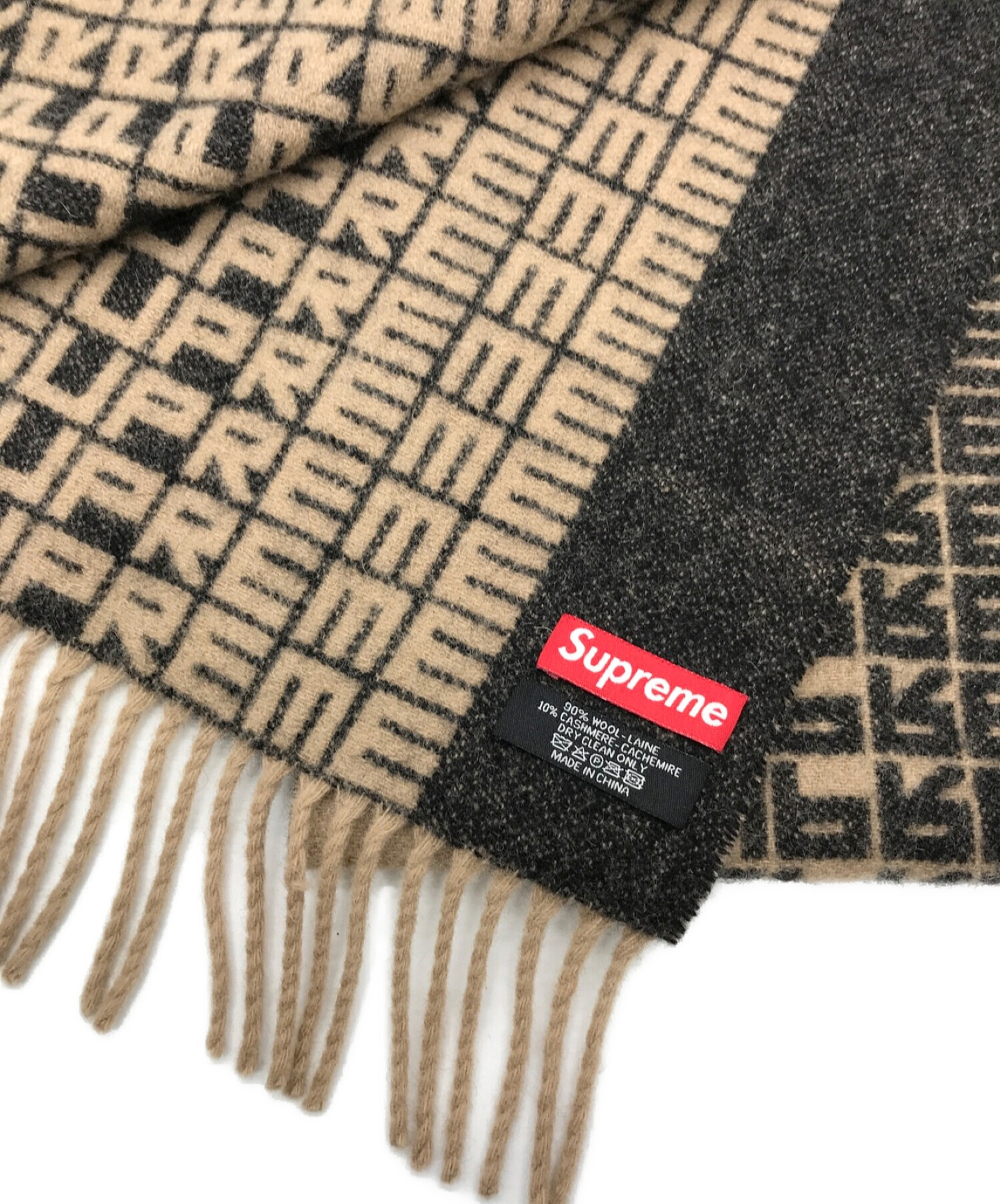 Supreme Logo Repeat Scarf 茶 マフラー FENDI - マフラー