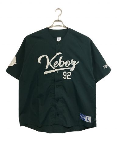 【中古・古着通販】KEBOZ (ケボズ) ベースボールシャツ グリーン