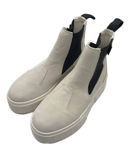 PUMA（プーマ）PUMA (プーマ) Mayze Chelsea Suede WNS / メイズ チェルシー スウェード ウィメンズ アイボリー サイズ:22.5の古着・服飾アイテム