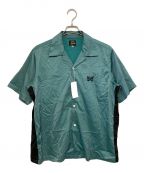 Needlesニードルズ）の古着「Papillon Emb. S/S shirt」｜グリーン