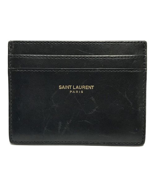 Saint Laurent Paris（サンローランパリ）Saint Laurent Paris (サンローランパリ) クラシックカードケース ブラックの古着・服飾アイテム