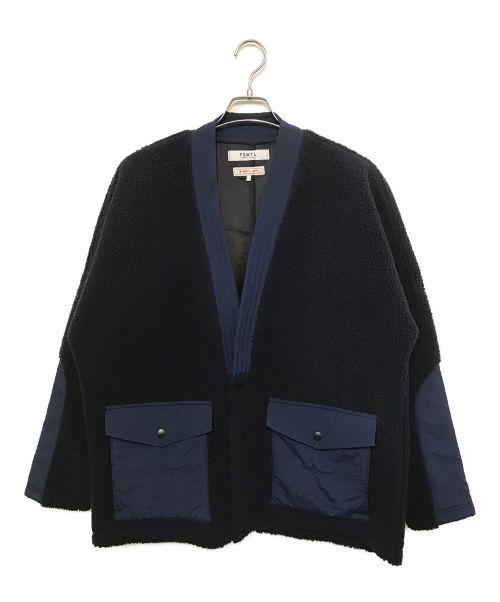 FDMTL（ファンダメンタル）FDMTL (ファンダメンタル) FLEECE CARDIGAN / フリース カーディガン ネイビー サイズ:Ⅼの古着・服飾アイテム