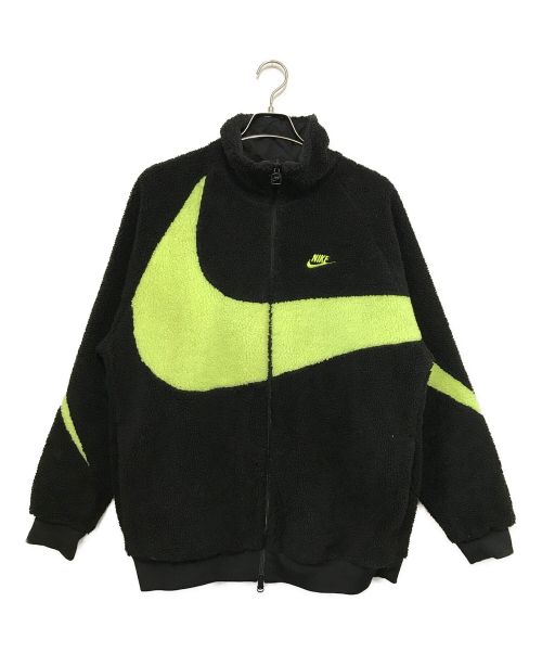 NIKE（ナイキ）NIKE (ナイキ) BIG SWOOSH BOA JACKET ブラック×イエロー サイズ:XLの古着・服飾アイテム