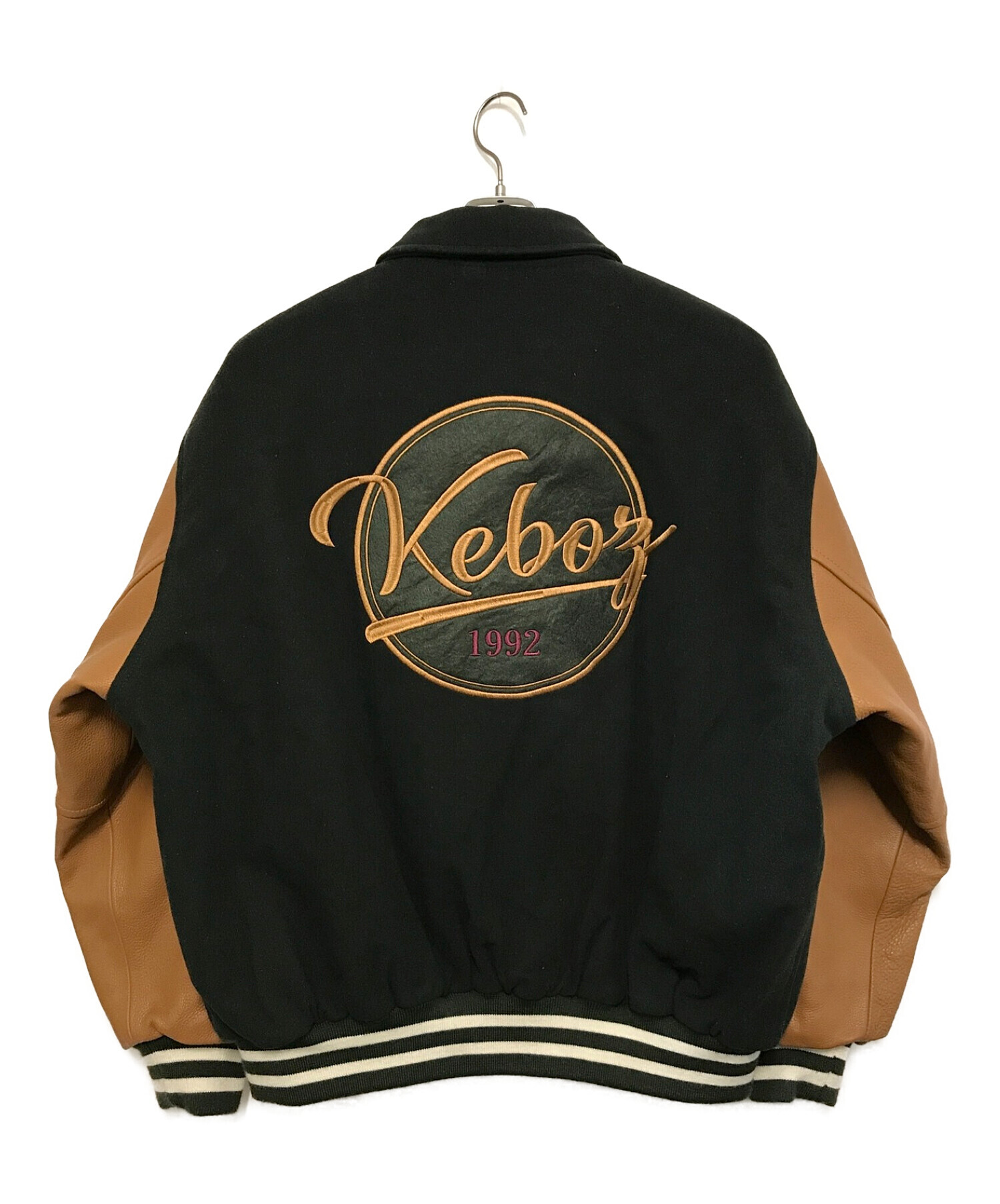 KEBOZ MELTON &LEATHERVARSITYJACKET 新色追加 49.0%割引