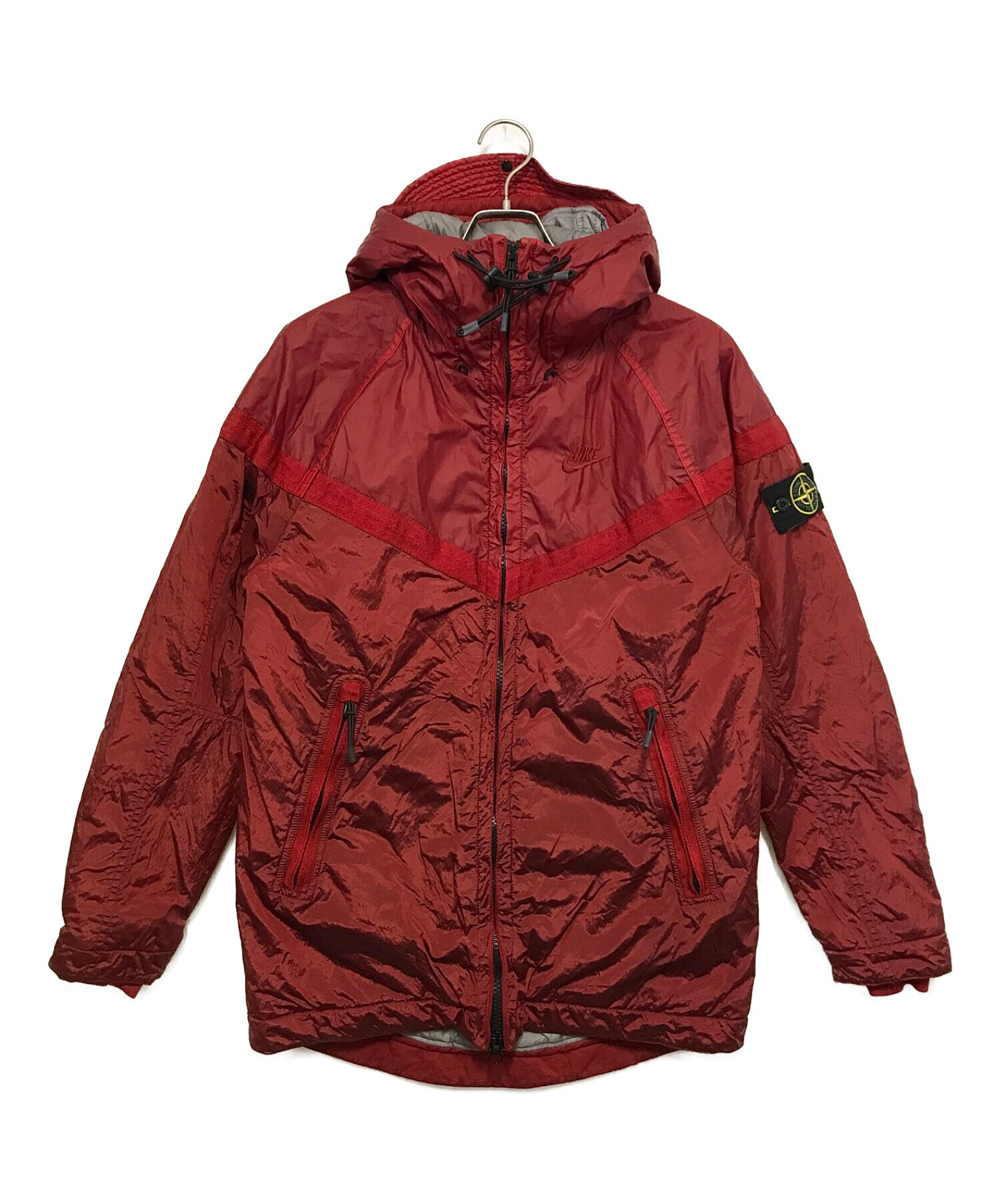 STONE☆ISLAND 古着 ジャンパー 赤 レッド-