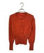 Vivienne Westwood RED LABELヴィヴィアンウエストウッドレッドレーベル）の古着「オーブ刺繍ニットカーディガン」｜オレンジ