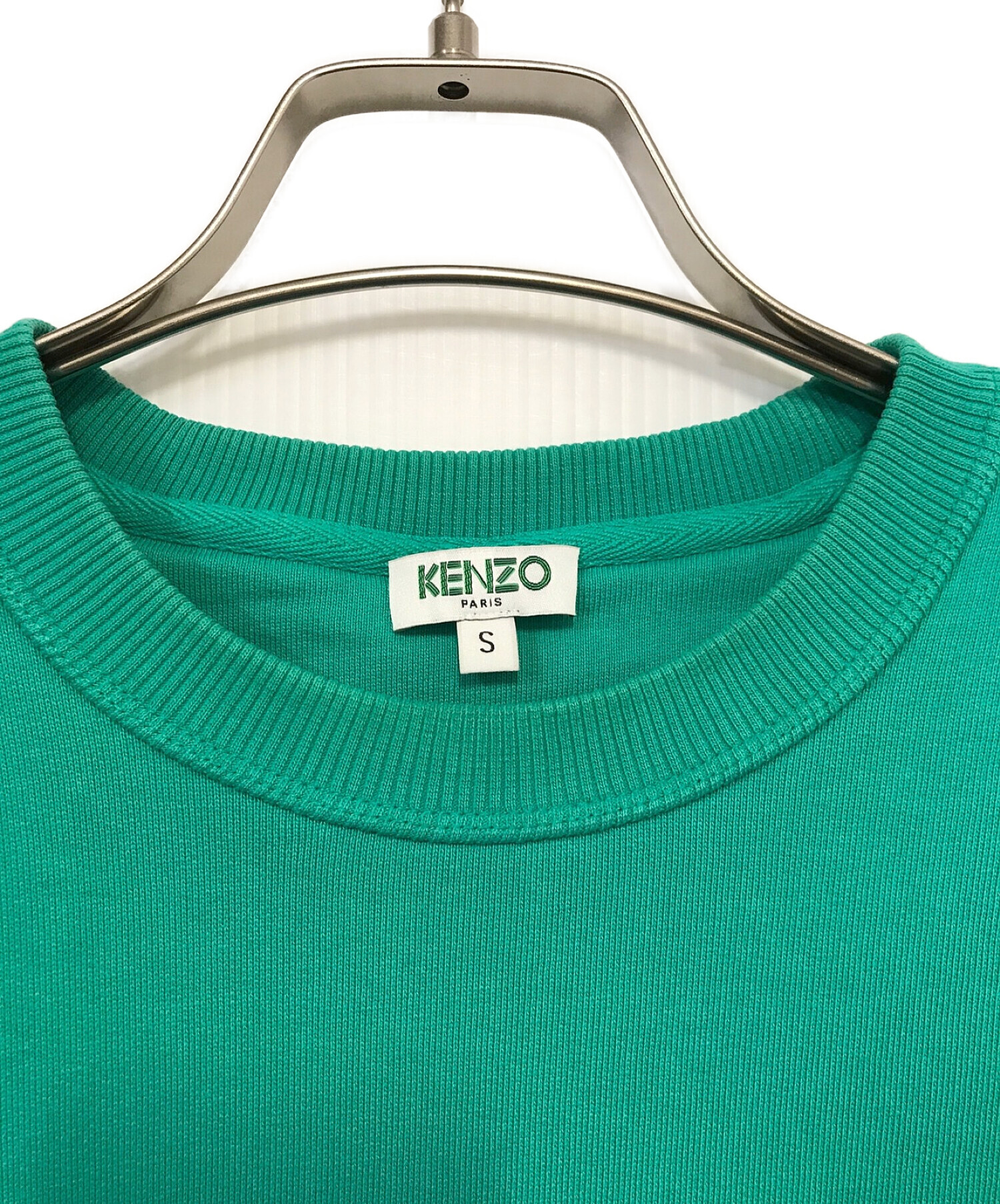 KENZO◇スウェット XS コットン GRN F865sw0004md グリーン 色褪せ有