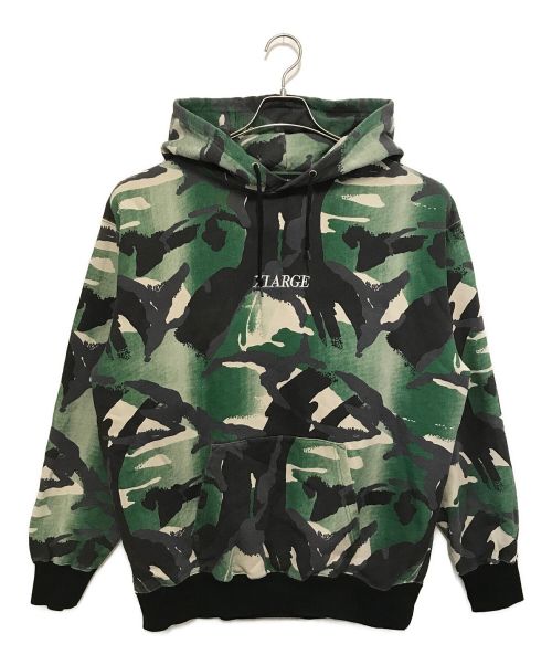 X-LARGE（エクストララージ）X-LARGE (エクストララージ) GRADATION CAMO HOODED グリーン サイズ:Lの古着・服飾アイテム