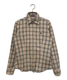 BURBERRY BLUE LABEL（バーバリーブルーレーベル）の古着「ノバチェックシャツ」｜ベージュ