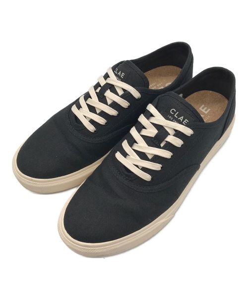 Clae（クレー）Clae (クレー) ローカットキャンバススニーカー ブラック サイズ:26.5の古着・服飾アイテム