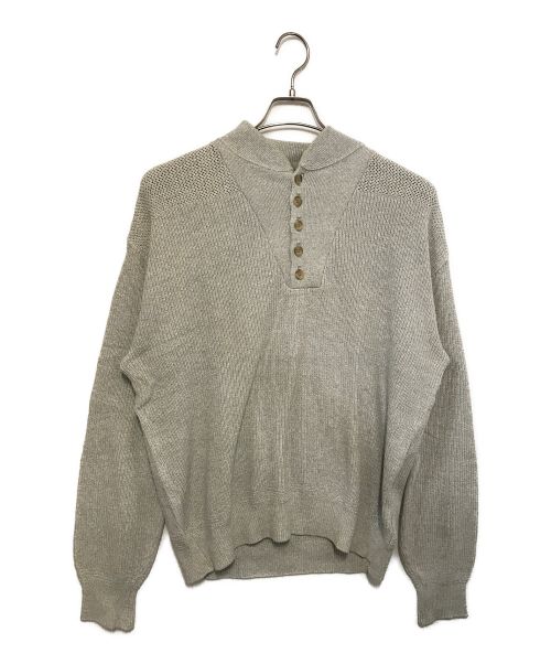 L.L.Bean（エルエルビーン）L.L.Bean (エルエルビーン) 【90's】 COTTON KNIT SWEATER / コットンニットセーター グレー サイズ:LARGEの古着・服飾アイテム