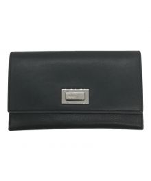 FENDI（フェンディ）の古着「PEEKABOO SELLERIA TRIFOLD WALLET」｜ネイビー