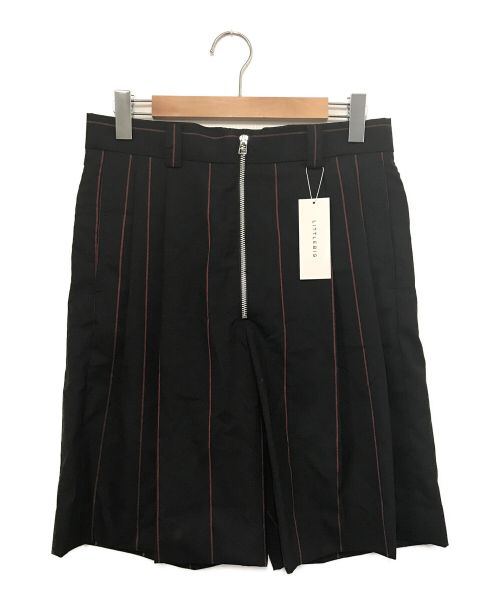 LITTLEBIG（リトルビッグ）LITTLEBIG (リトルビッグ) Stripe Short Trousers ブラック サイズ:46 未使用品の古着・服飾アイテム