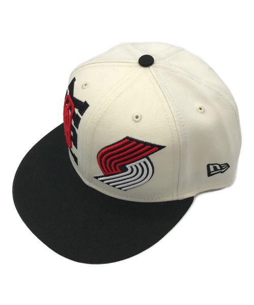 New Era（ニューエラ）New Era (ニューエラ) NBA (エヌビーエー) PORTLAND TRAILBLAZERS キャップ アイボリーの古着・服飾アイテム