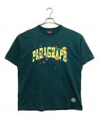 paragraphパラグラフ）の古着「HAPPY T-SHIRT」｜グリーン