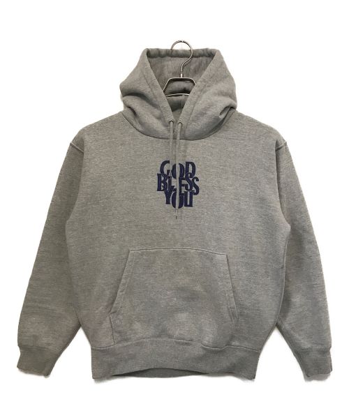 EXAMPLE（エグザンプル）EXAMPLE (エグザンプル) GOD BLESS YOU HOODIE グレー サイズ:Ⅼの古着・服飾アイテム