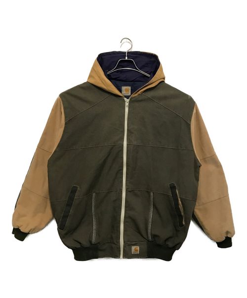 CarHartt（カーハート）CarHartt (カーハート) ［古着］切替ダックジャケット ベージュ×カーキ サイズ:表記無しの古着・服飾アイテム