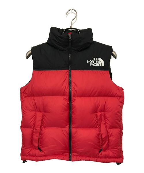 THE NORTH FACE（ザ ノース フェイス）THE NORTH FACE (ザ ノース フェイス) Nuptse Vest/ヌプシベスト レッド サイズ:Sの古着・服飾アイテム