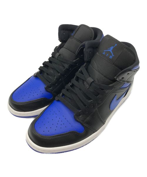 NIKE（ナイキ）NIKE (ナイキ) AIR JORDAN 1 MID / エアジョーダン 1 ミッド ブラック×ブルー サイズ:27の古着・服飾アイテム