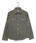 SUGAR CANE（シュガーケーン）の古着「HICKORY STRIPE WORK SHIRT / ヒッコリー ストライプ ワーク シャツ」｜ブラック×ホワイト