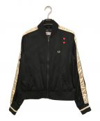 FRED PERRY×AMY WINEHOUSEフレッドペリー×アイミー・ワインハウス）の古着「Embroidered 50'S Bomber/エンブロイダード フィフティズ ボンバー」｜ブラック