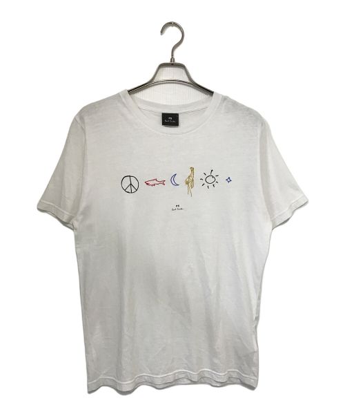 PS Paul Smith（ＰＳポールスミス）PS Paul Smith (ＰＳポールスミス) Paul's Sketchbook TEE ホワイト サイズ:Ⅼの古着・服飾アイテム