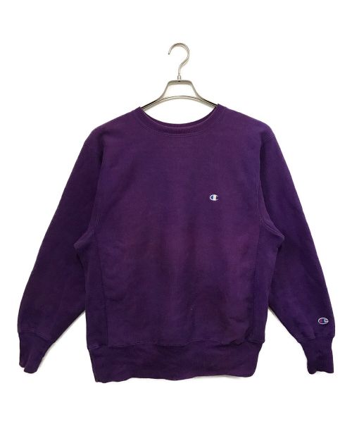 Champion REVERSE WEAVE（チャンピオン リバース ウィーブ）Champion REVERSE WEAVE (チャンピオンリバースウィーブ) ［90's］クルーネックスウェット パープル サイズ:Ⅼの古着・服飾アイテム