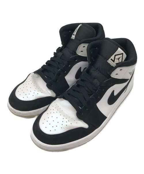 NIKE（ナイキ）NIKE (ナイキ) AIR JORDAN 1 MID SE ホワイト×ブラック サイズ:27の古着・服飾アイテム