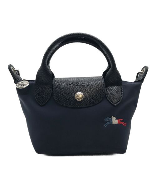 LONGCHAMP（ロンシャン）LONGCHAMP (ロンシャン) 2WAYショルダーバッグ ネイビーの古着・服飾アイテム